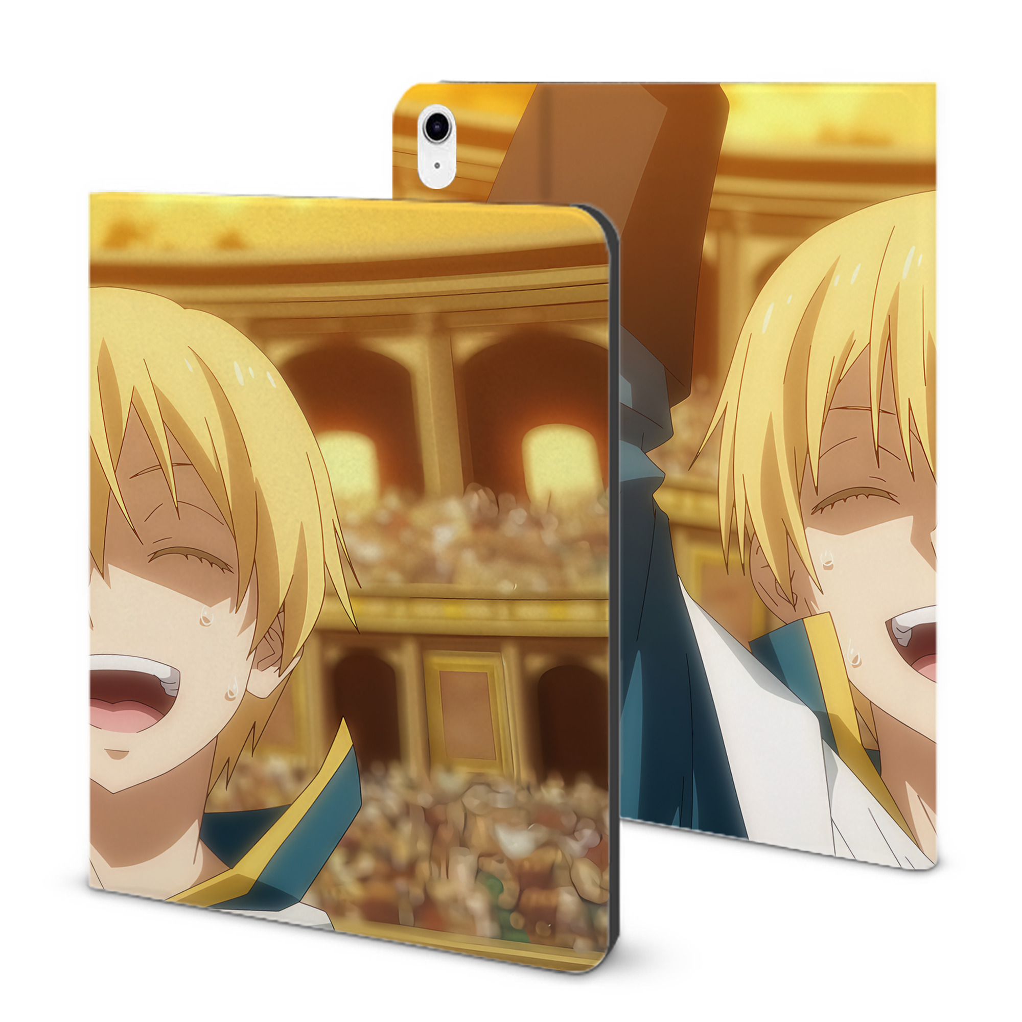 （画像用） 転スラ Regarding Reincarnated to Slime IPad ケース ブック型 PUレザー TPU 耐衝撃 軽量 薄型 ペン収納なし 全面保護 IPad 各モデル対応